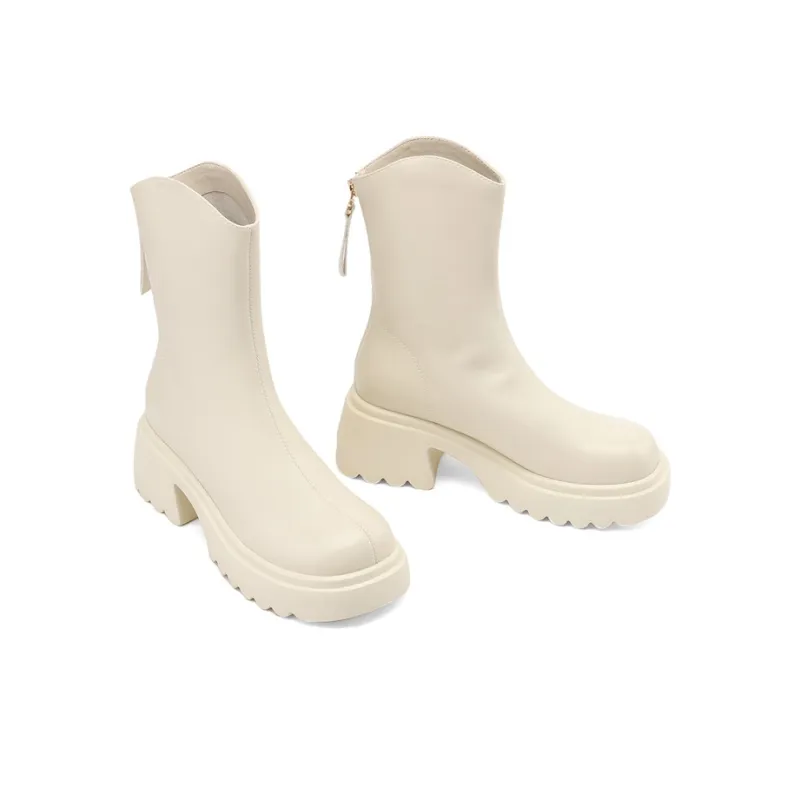 DAPHNE Ankle Boots Women's Brown/Black/Beige-3