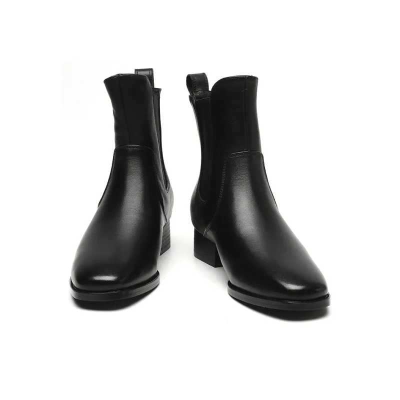 EBLAN Short Chelsea Boots Women's Black-2