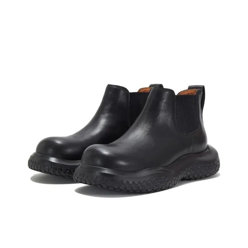 Teenie Weenie Short Chelsea Boots 4cm Women's Black-2