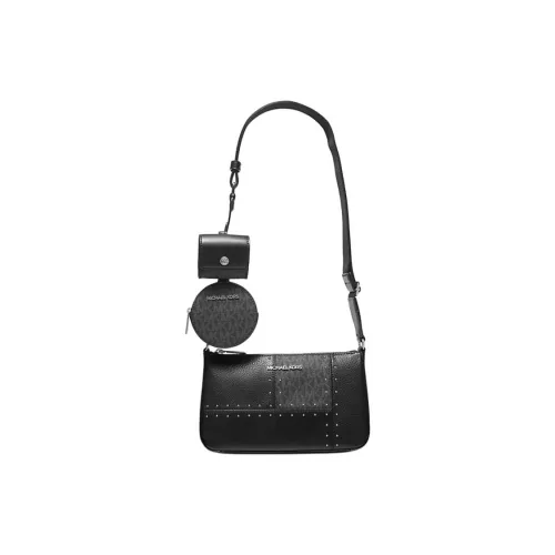 MICHAEL KORS Jet Set Travel PU Crossbody Bag Small Size Women's Black