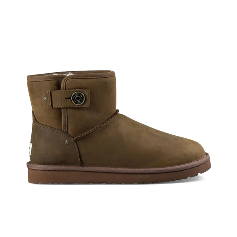 UGG M Beni Fleece Lined Snow Boots Brown-1
