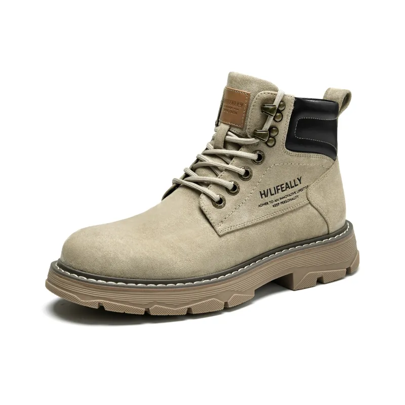 HLA Wear-Resistant Short Outdoor Boots 3.5cm Men's-42