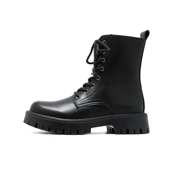 JKEM Martin Boots Men Black/White/Brown