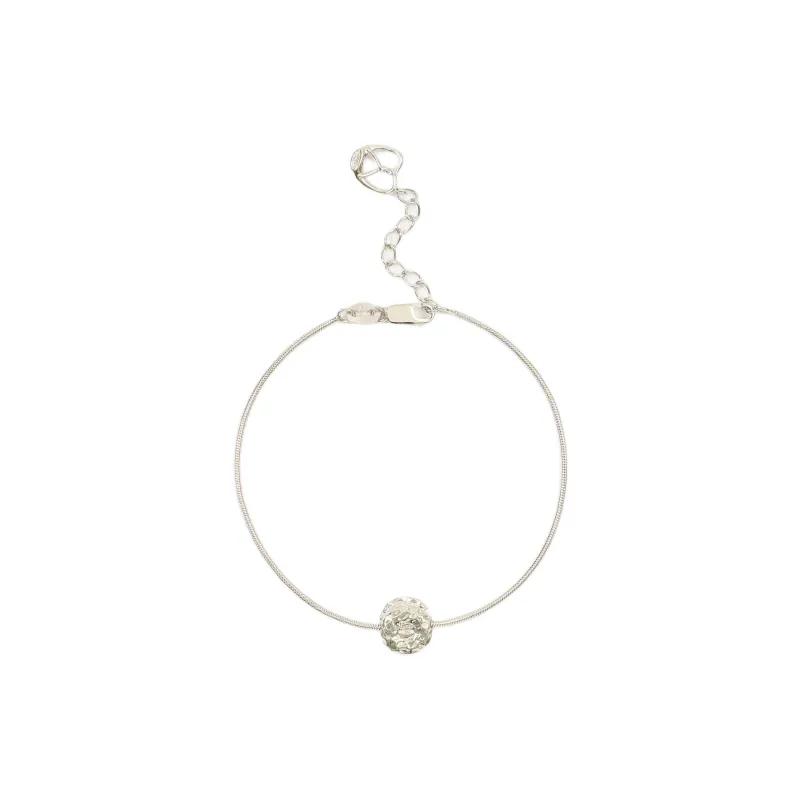 ALFIR 925 Sterling Silver Croissant Bag/Baguette/Brioche Bracelet Gold/Silver Unisex-4