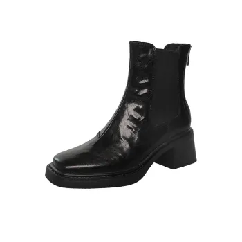 Bai Shiting Short Chelsea Boots 5.5cm Women's