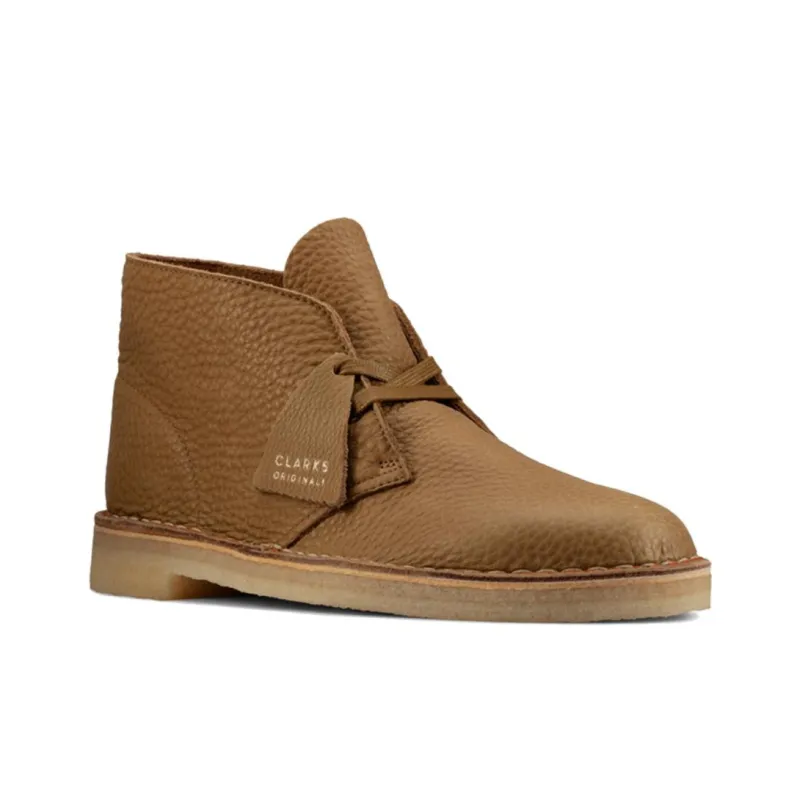 Clarks Desert Boots Leather 'Dark Olive'-1