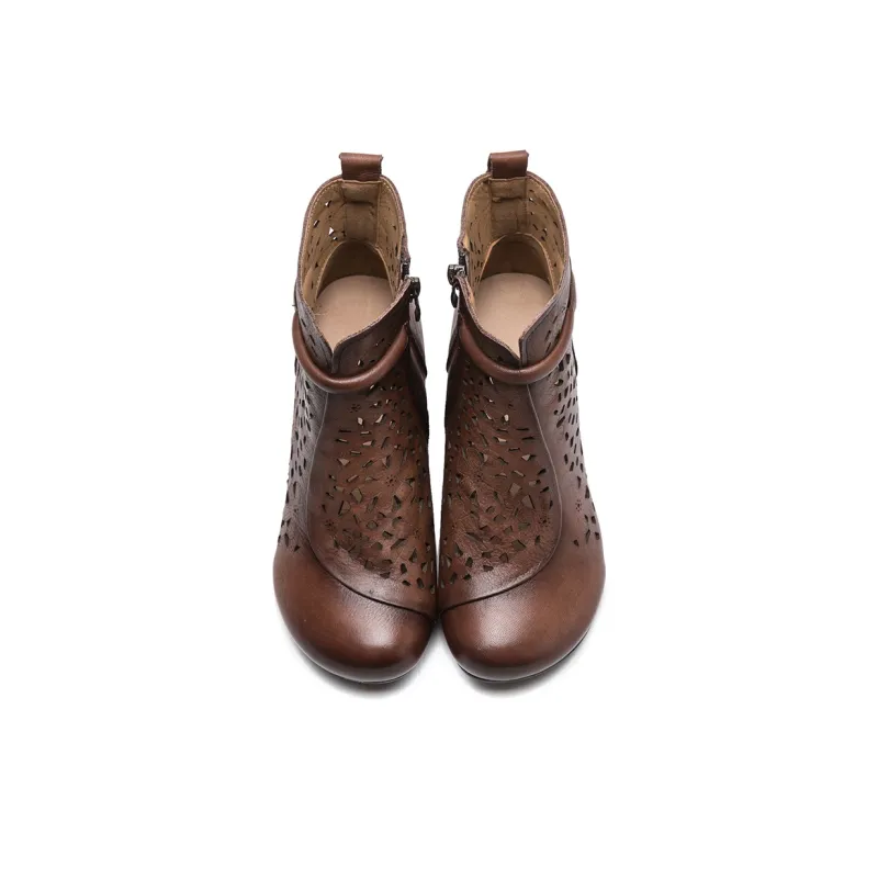 Jay Ankle Boots Women's Brown/Beige/Black-3