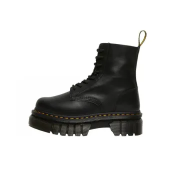 Dr.Martens Audrick Leather Platform Boot Black Nappa Lux Women's