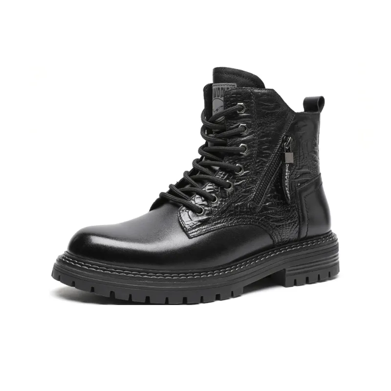 TRUMPPIPE Short Martin Boot Men's Black-16