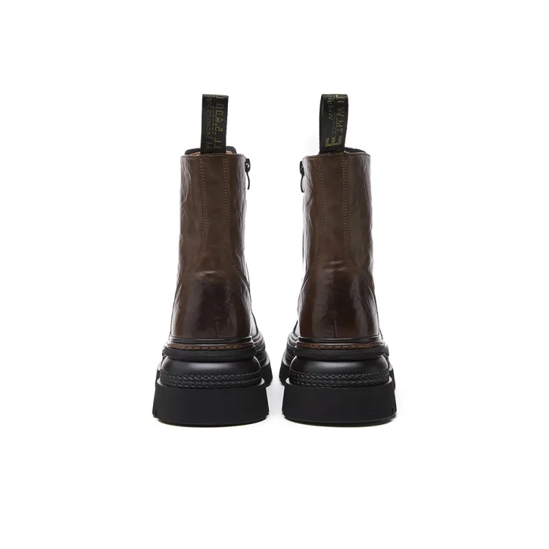 LONSDALE Knee High Martin Boot Women's Brown-4