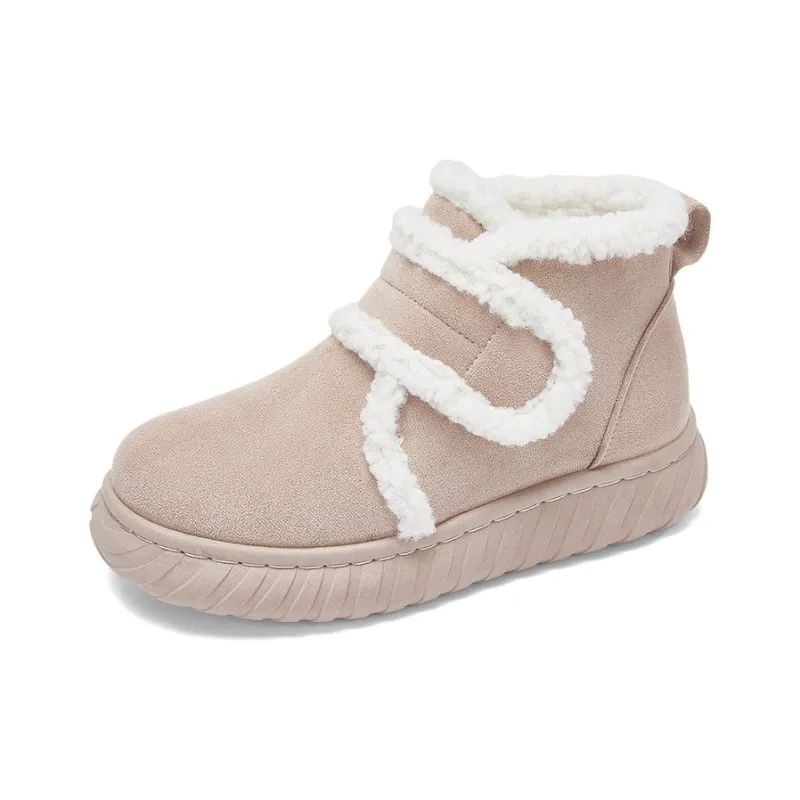 Warrior Warm And Wear Resistant Short Snow Boots Women's Pink-1