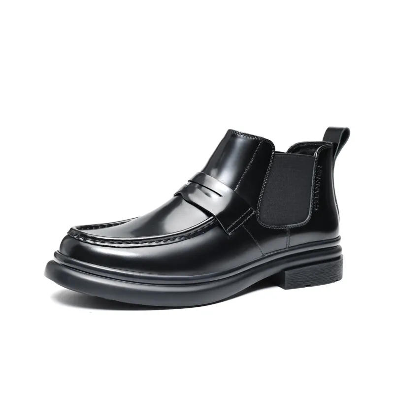 C°BANNER Ankle Length Chelsea Boots Men's Black-1