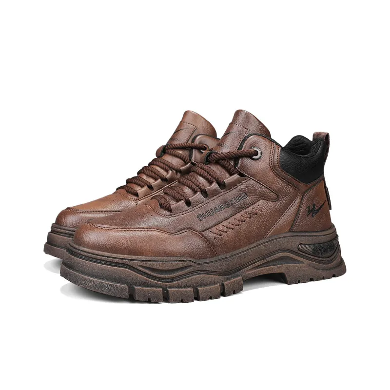 Binary Short Mid Calf Outdoor Boots Men's Brown-3