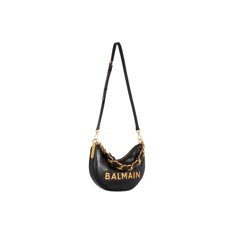 BALMAIN 1945 Soft Moon Shoulder Bag-1