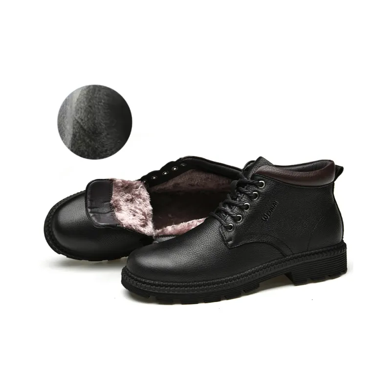 Wen Nai Martin Boot Men's Black-4