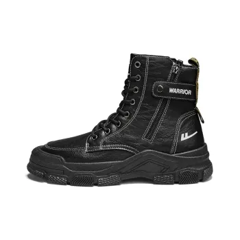 Warrior Short Mid Calf Martin Boot Men's Black
