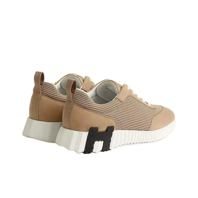 HERMES Bouncing Low Top Casual Shoes Women's Umber-1
