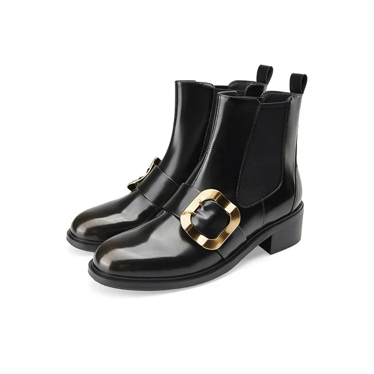 D FUSE SCANDINAVIA Short Chelsea Boots 4.5cm Women's Black-2