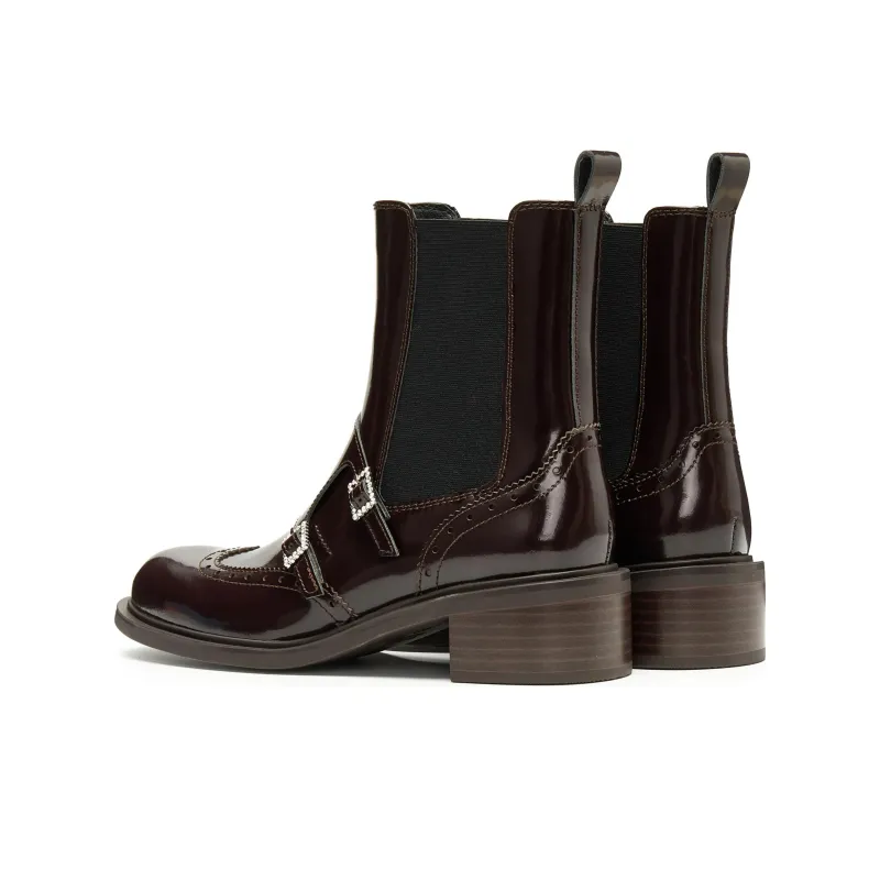 Staccato British Nocturne Short Chelsea Boots Women's-6