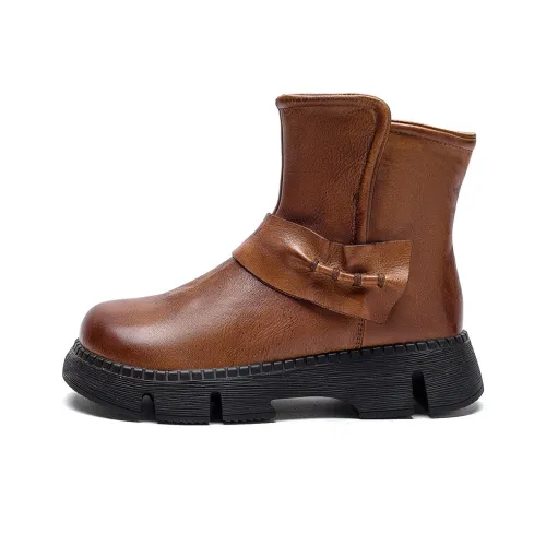 Jay Ankle boots Powerm Women's Black/Coffee/Brown