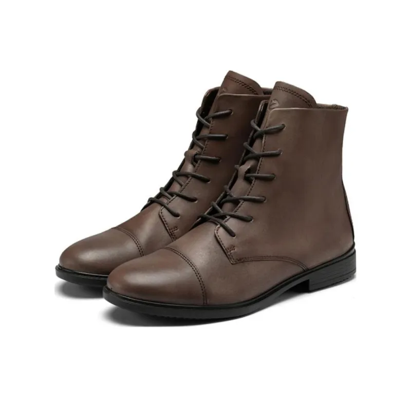 Ecco Touch 15 Model Ankle Boots Women's Amber Brown-2