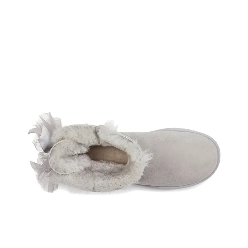 UGG Mini Bailey Tulle Bow 'Grey' Women's-3