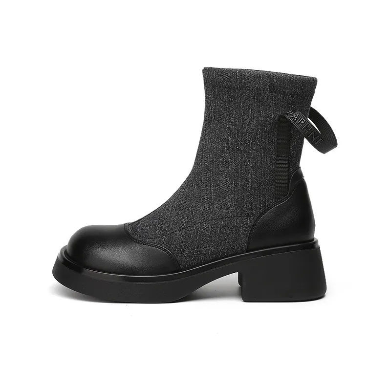 DAPHNE Ankle Boots Women's Black/Blue-0