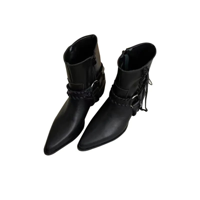 NOMK Western Cowboy Boots Ankle Boots Women's-2