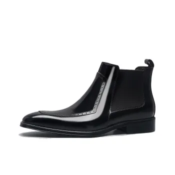 Bansley Chelsea Boots Men Gold Polished