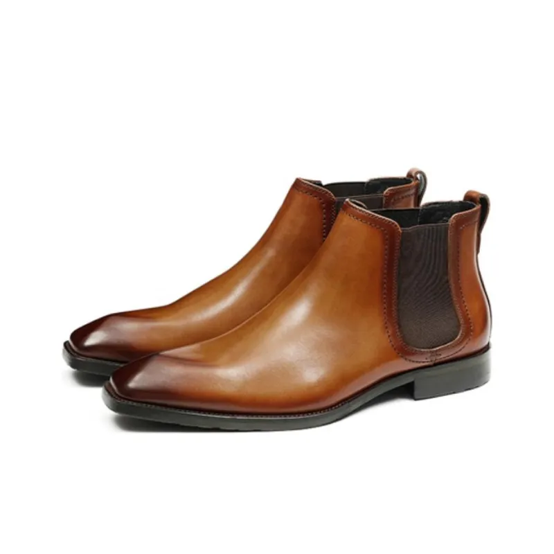 ASTON M.JAZZ Chelsea Boots Men's Brown-2
