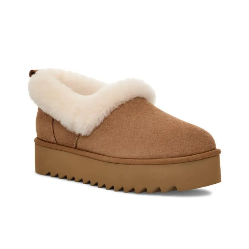 UGG Ankle Length Snow Boots Women's Brown-2