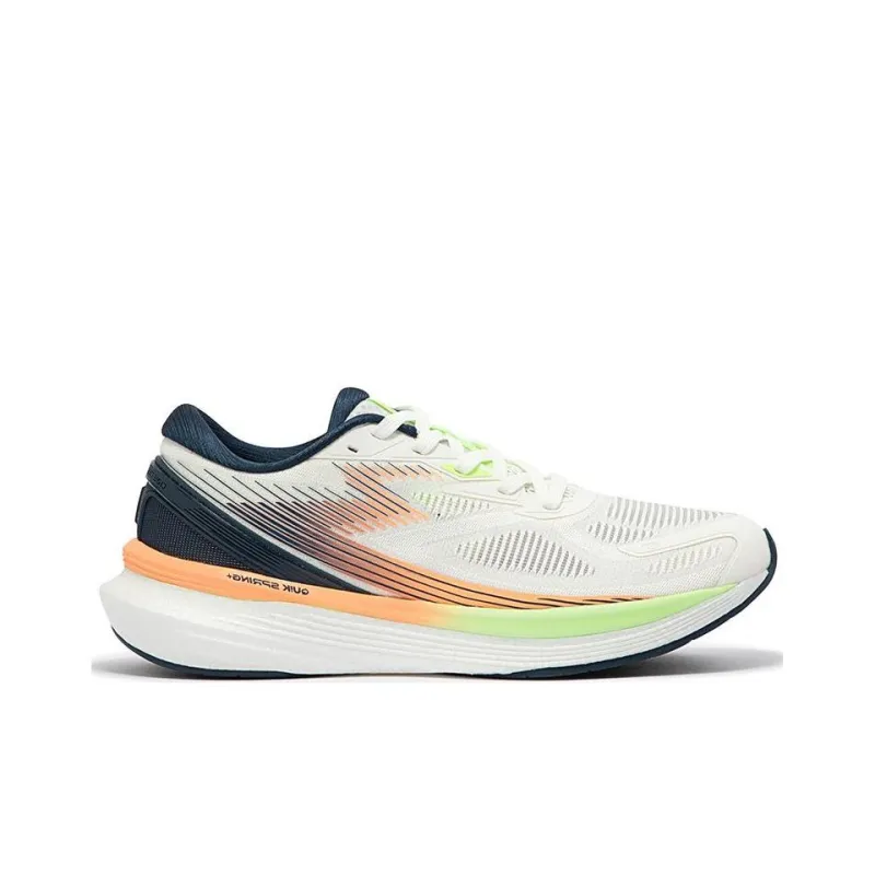 361° Spire 2 Cushioned Slip Resistant Low Top Casual Running Shoes Men's White Green-1