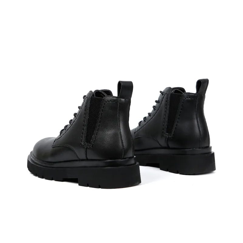 Wit TRIES Short Chelsea Boots Men's Black-3