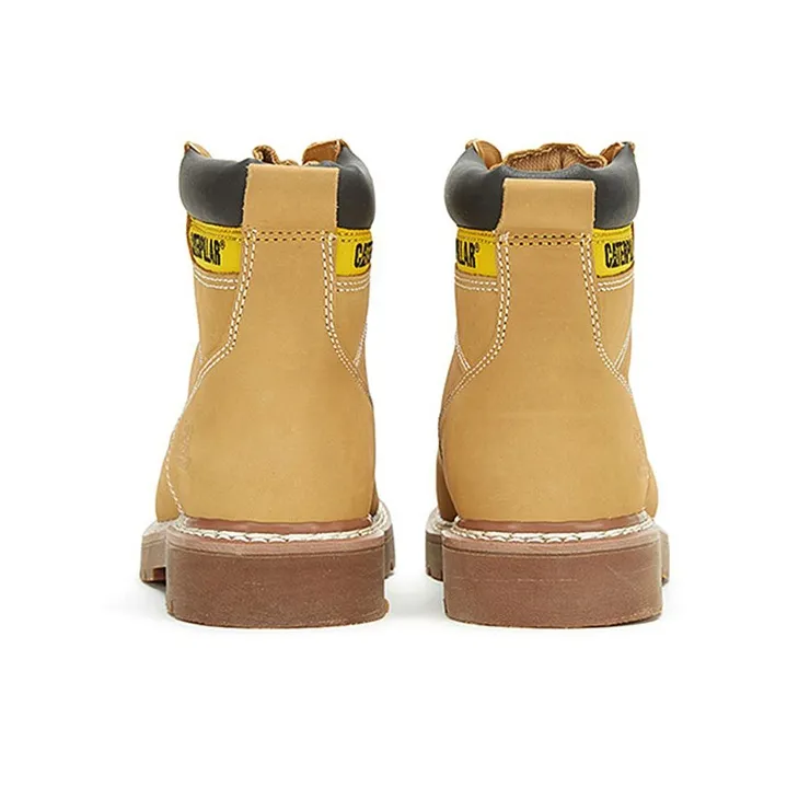 CAT Outdoor Boots Men Brown Yellow-3