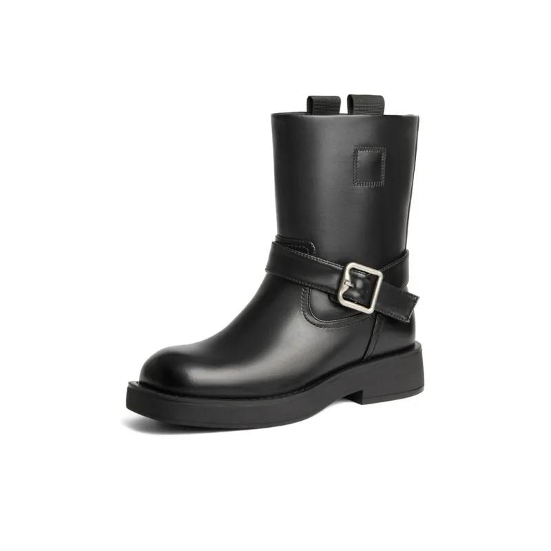 BELLE Ankle Boots 6cm Women's Black Brown-1