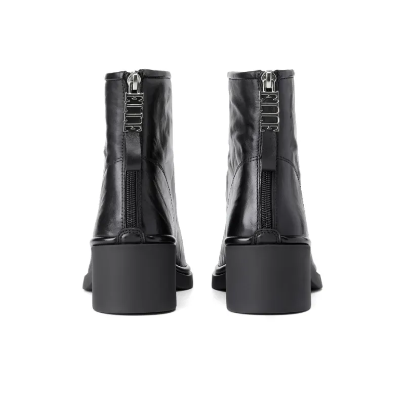 ELLE Ankle Boots Women's Black/Coffee-3