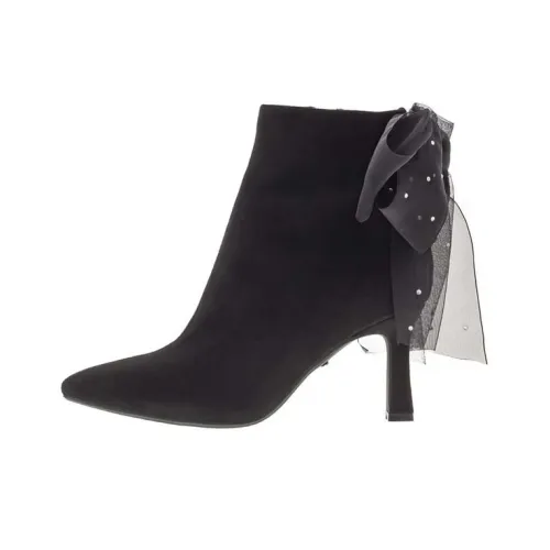 RANDA Cotton Ankle Boots 7.5cm Women's