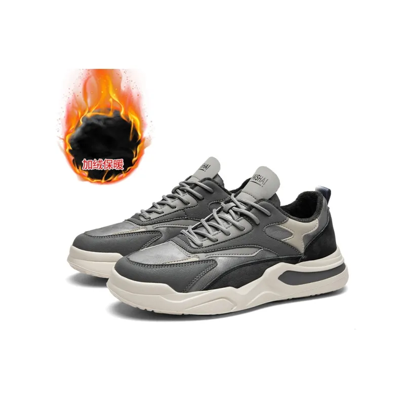 Desert Ram Cushioned Slip-Resistant Lightweight Height Increasing Warm Low-Top Casual Shoes Men's-8