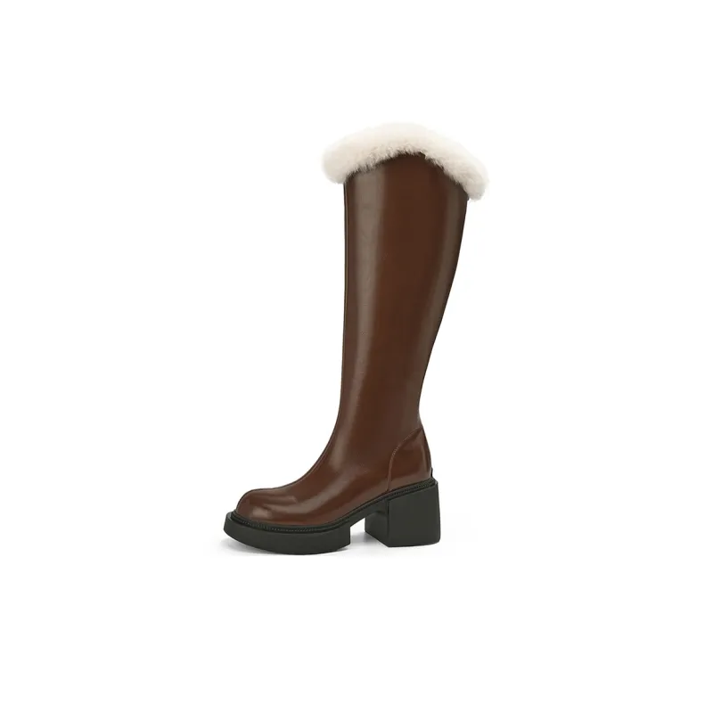 EBLAN Knee high Boots Women's Brown-0