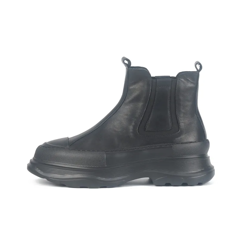 Thai Points Short Chelsea Boots Men's Black-0