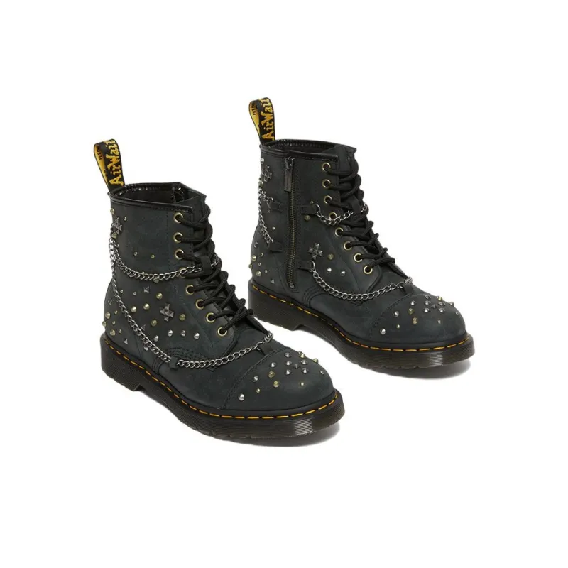 Dr.Martens 1460 Short Martin Boot Unisex Black-2