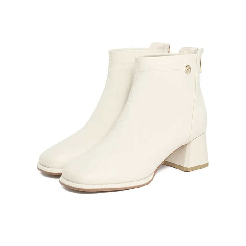 JOSINY Ankle Boots Women's Ecru/Black-2