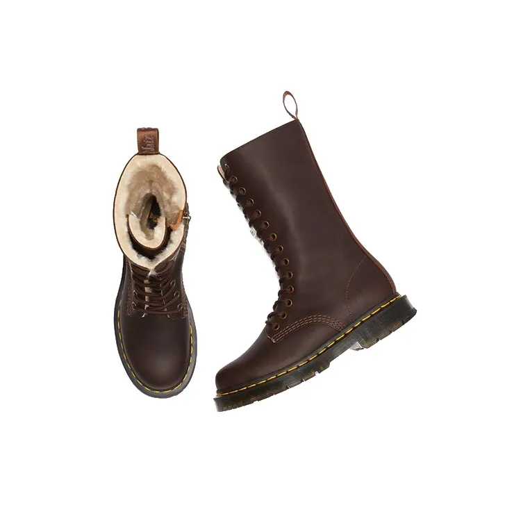 Dr.Martens 1914 Kolbert Wintergrip Crew Martin Boot Women's Dark Brown-3