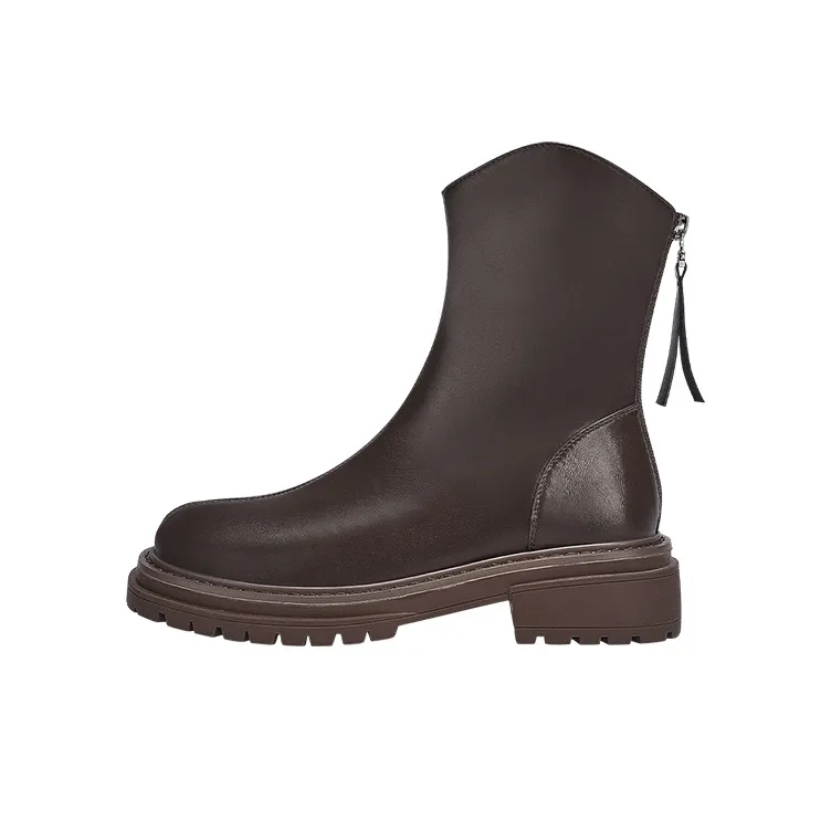 DAPHNE Ankle Boots Women's Brown/Black/Beige-0