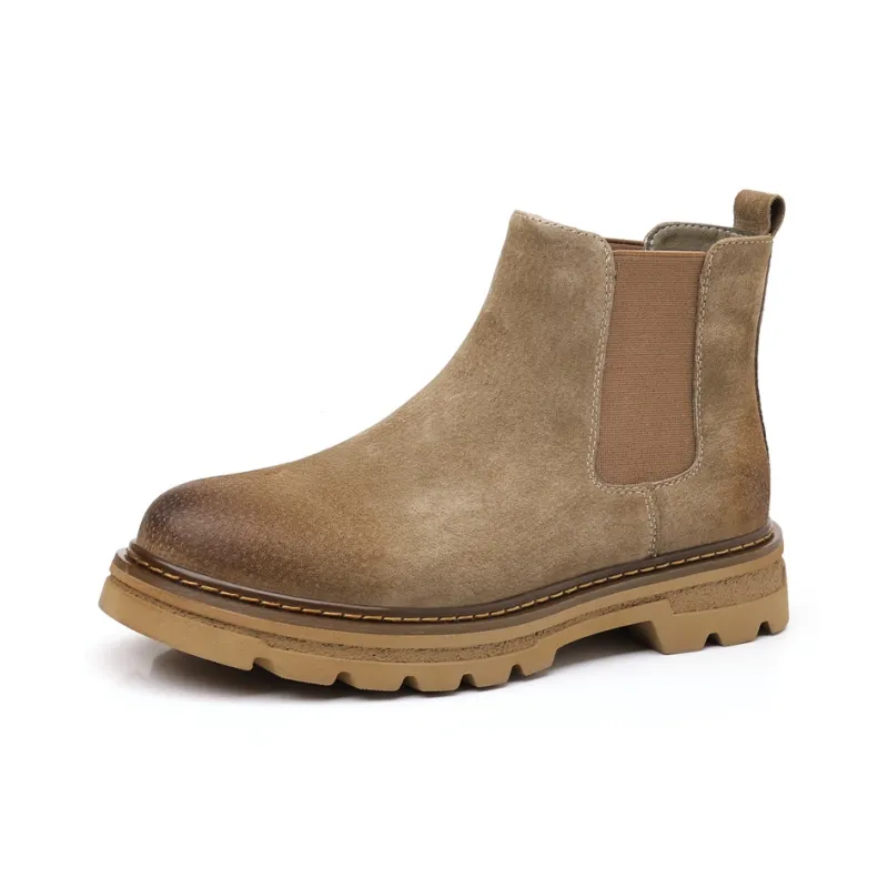 WEISHIBANGWEI Short Chelsea Boots Men's-0