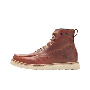 CAT Outdoor Boots Men Brown Red