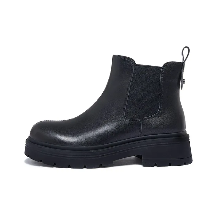 CAMEL Chelsea Boots Women's Ecru/Black-0