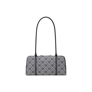 TORY BURCH T Monogram Small Marshmallow Satchel Tory Navy
