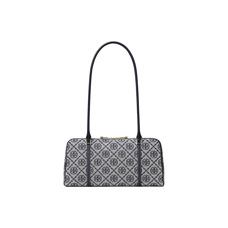 TORY BURCH T Monogram Small Marshmallow Satchel Tory Navy-0