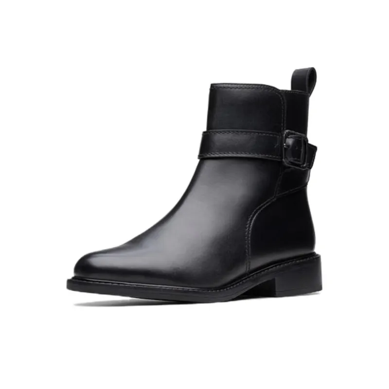 Clarks Ankle Boots 2cm Women's Black-1